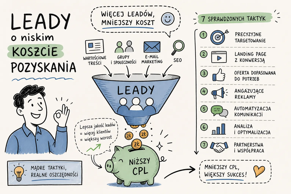 Infografika - jak pozyskiwać lepsze leady